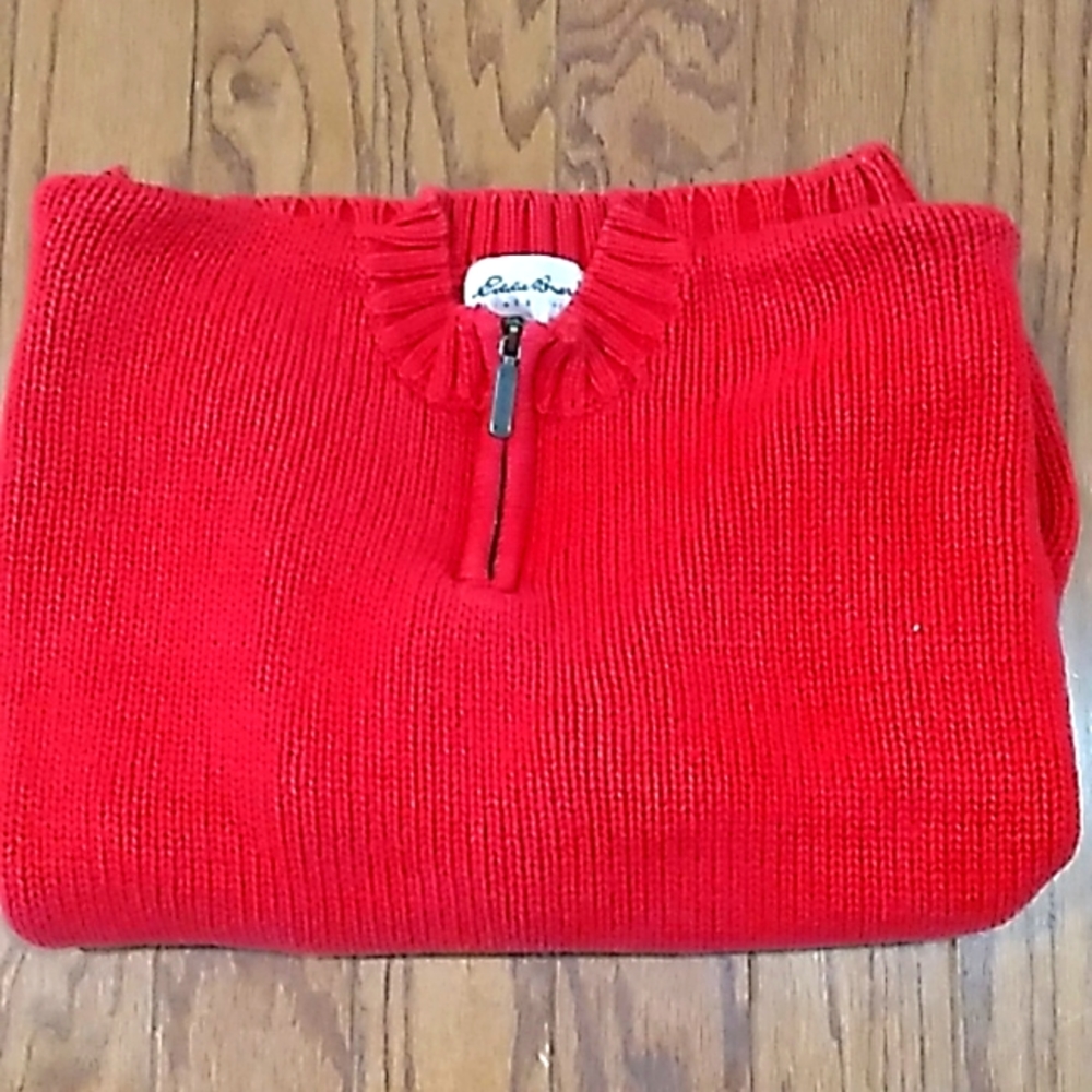 Eddie Bauer Vintage Womens Sweater Red Size Small